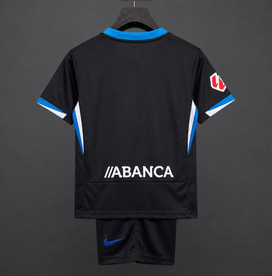 26/27 KIDS Deportivo La Coruna Away Black Jersey