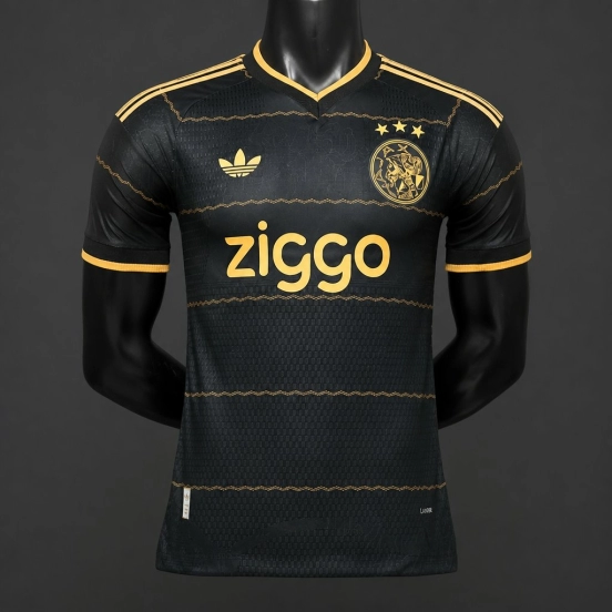 Player Version 26/27 Ajax Black Gold Away Jersey