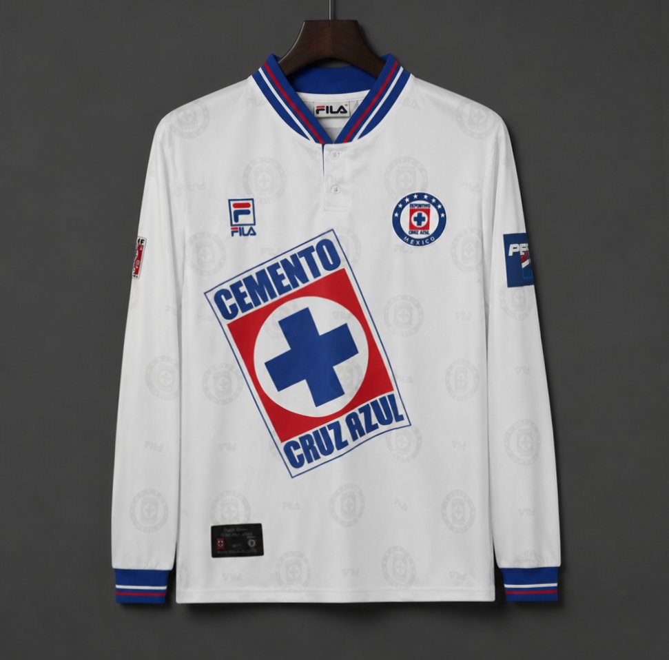 Retro 98/99 Cruz Azul Away Long Sleeve Jersey