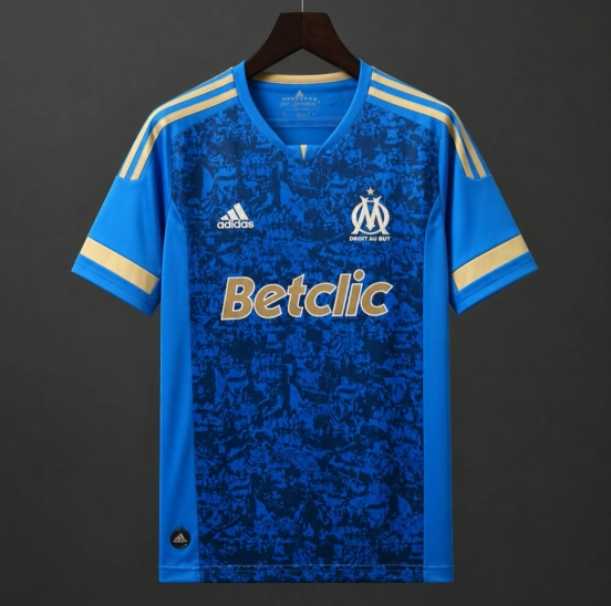 Retro 11/12 Olympique Marseille Away Blue Jersey