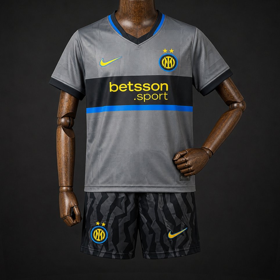 26/27 Kids Inter Milan Third Grey Jersey