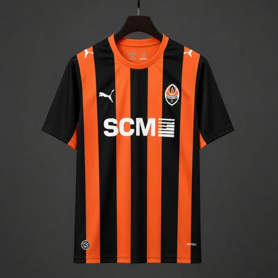 26/27 Shakhtar Donetsk Home Orange Black Jersey